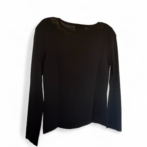 Finity BEADED TOP Cut-Out Neckline Rhinestone Coins BOHO Casual Lightweight Knit - Picture 10 of 12